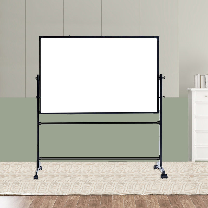 Hmlinktt Reversible Free Standing Whiteboard DoubleSided Dry Erase Board Large